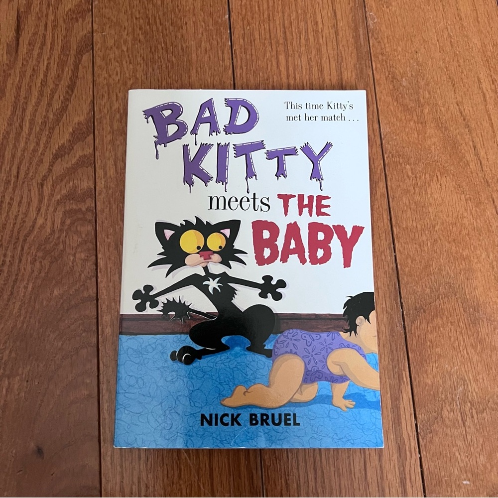 Scholastic Bad Kitty Meets the Baby by Nick Bruel - Children Book